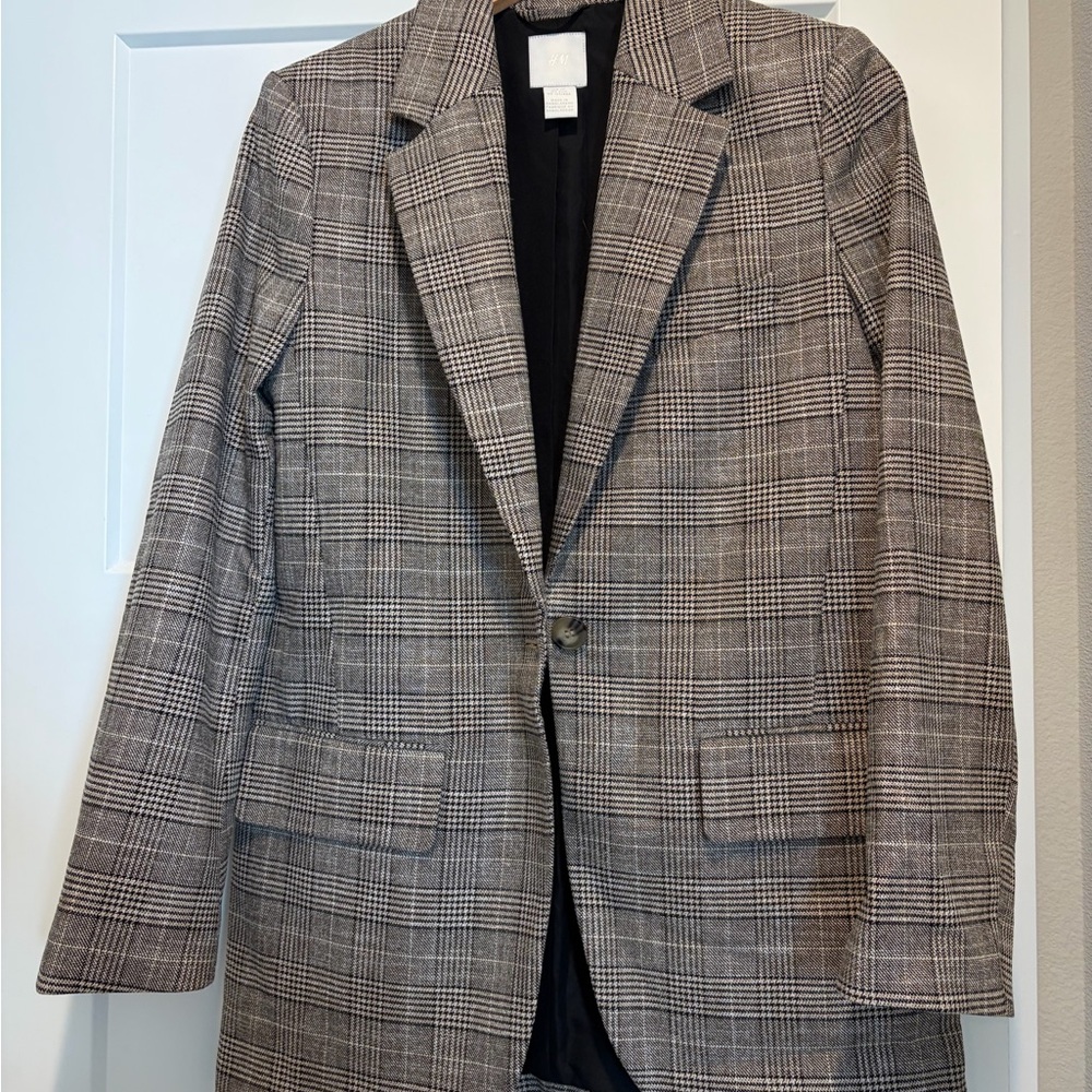 H&M Plaid Blazer